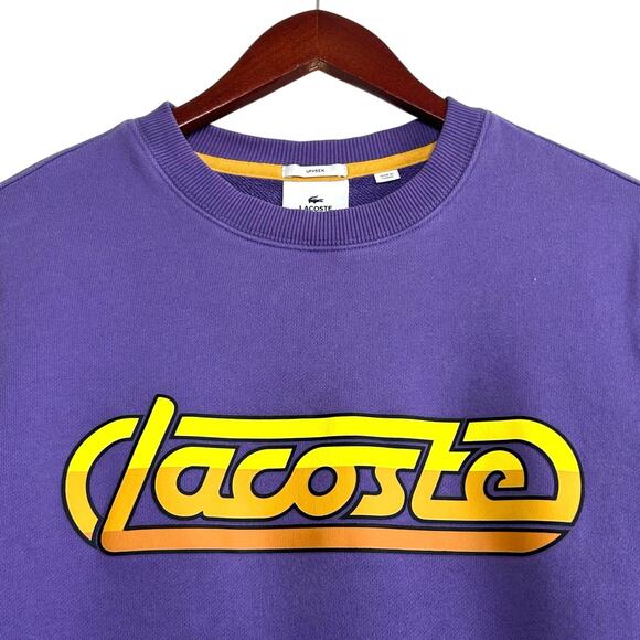 Lacoste Live Futurist Sweatshirt in Purple - Picture 4 of 7